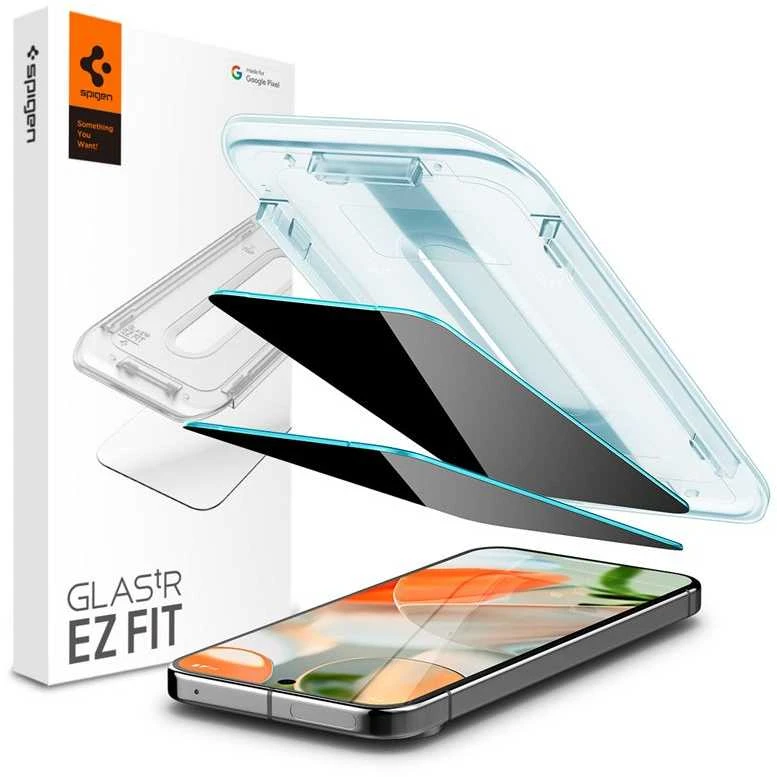 Dėklas Spigen Glas.TR "Ez Fit" Privacy HD 2 paketų privatumo stiklas, skirtas Google Pixel 9 / 9 Pro