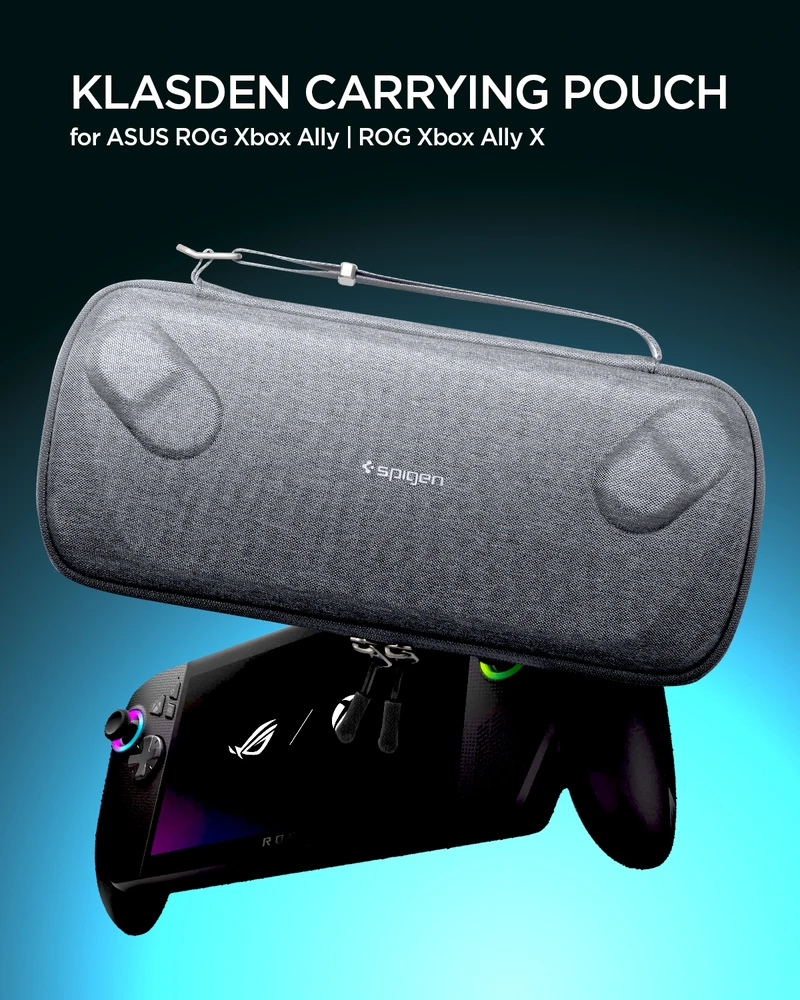 Dėklas Spigen Klasden Pouch, charcoal pilka - Asus ROG XBOX Ally/Ally X