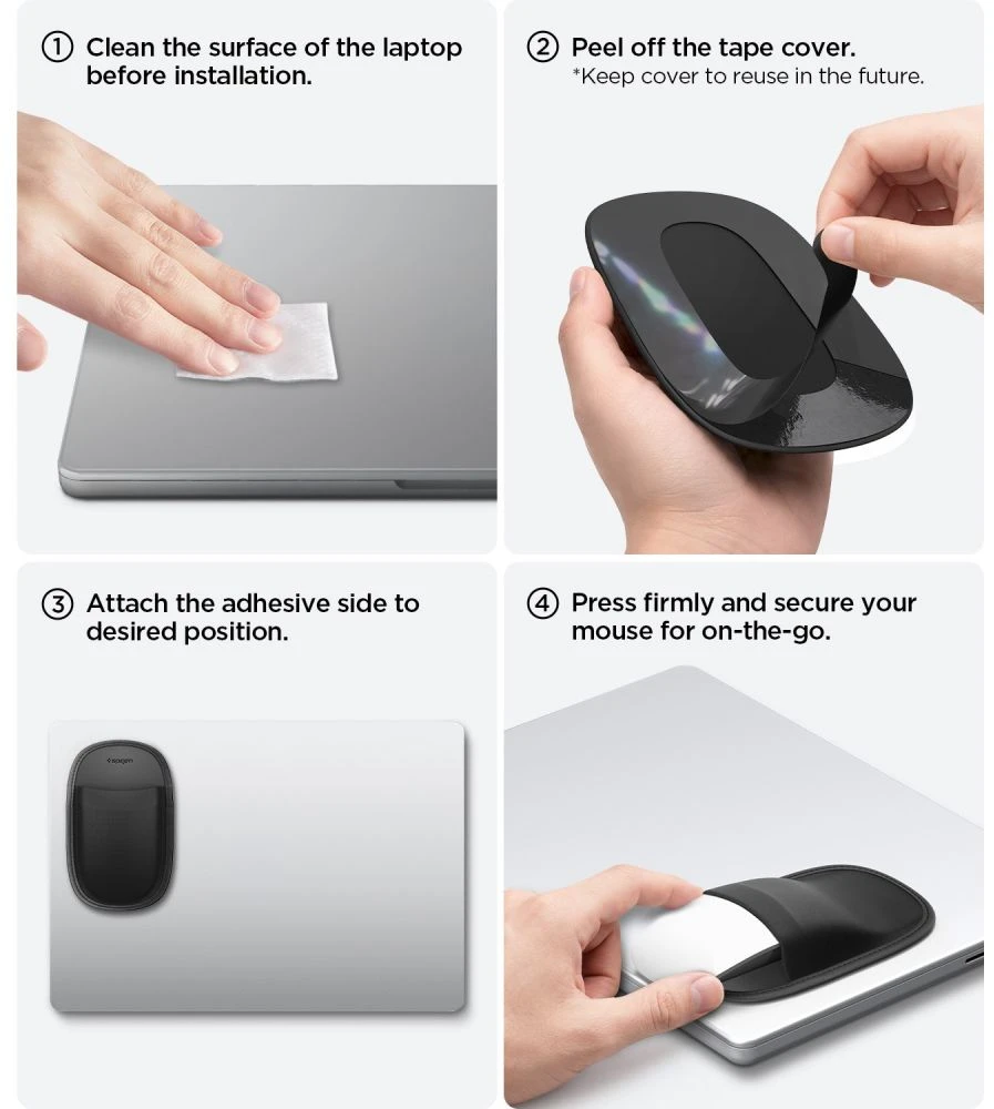 SPIGEN LD220 PELĖS DĖKLAS Juodas