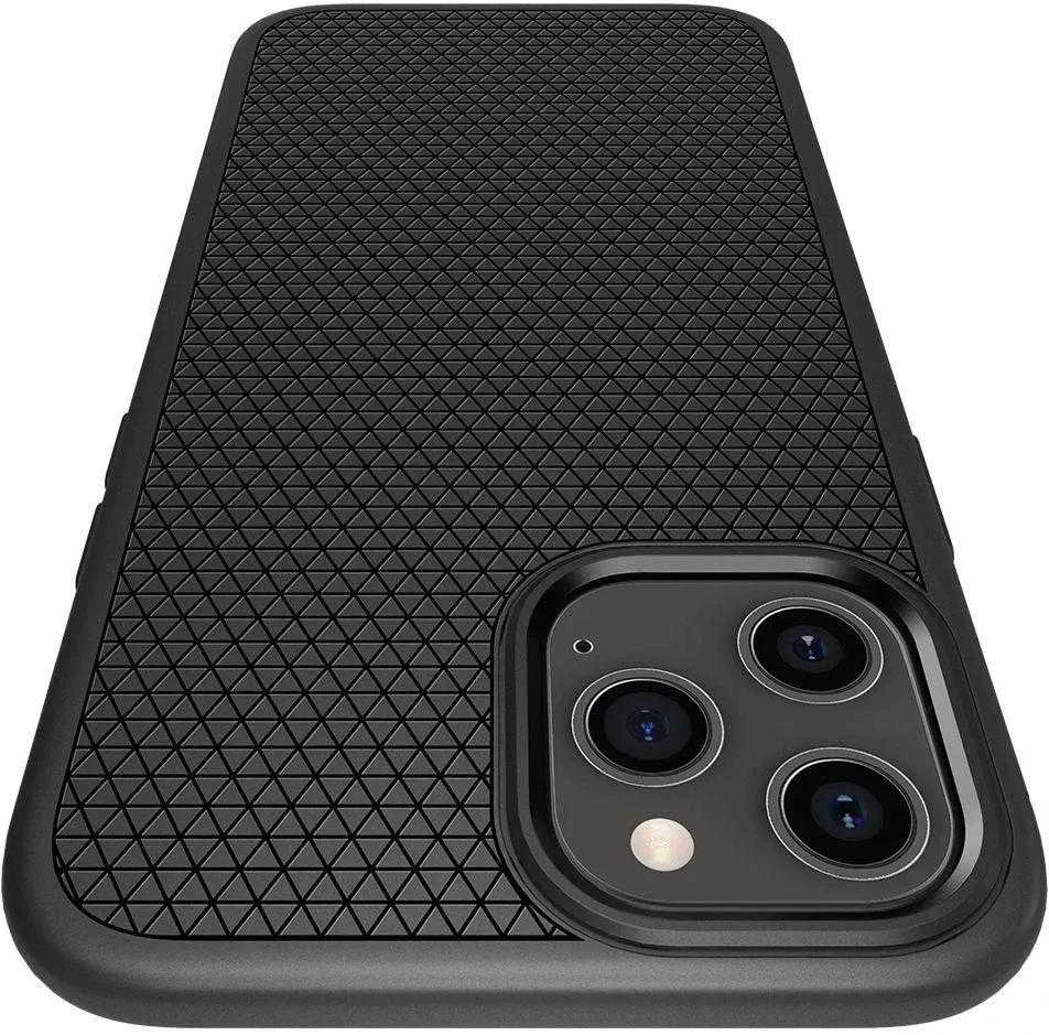Spigen Liquid Air dėklas skirtas Apple iPhone 12 Pro / 12, spalva - Matte Black