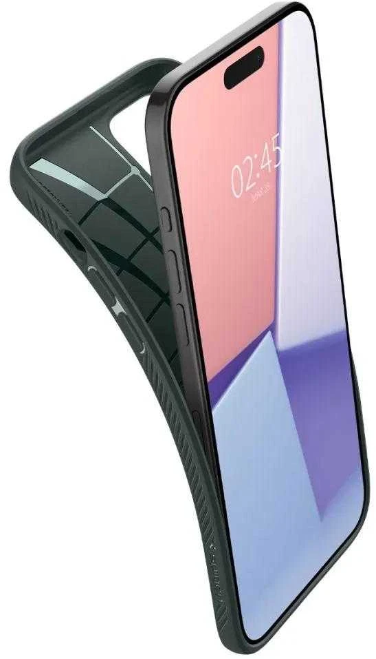 Spigen dėklas LIQUID AIR skirtas Apple iPhone 15 Pro Max abyss žalias