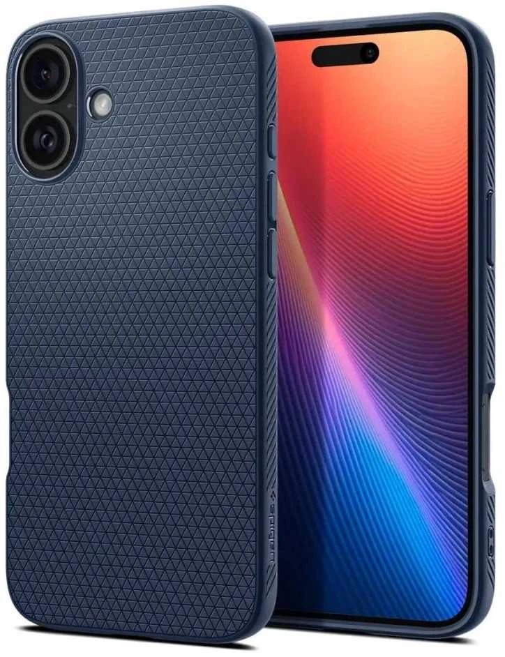 Spigen Liquid Air Apple iPhone 16 – dėklas telefonui mėlynos spalvos