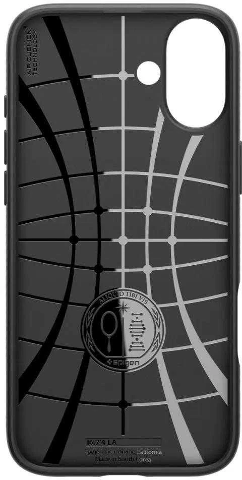 Spigen dėklas LIQUID AIR skirtas Apple iPhone 16 Plus matte juodos spalvos