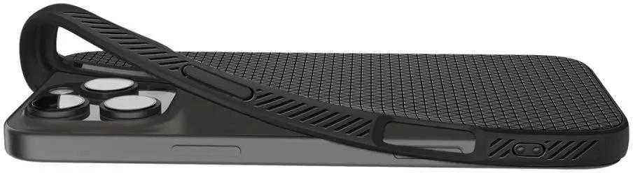Spigen Liquid Air Apple iPhone 16 Pro – dėklas telefonui juodos spalvos