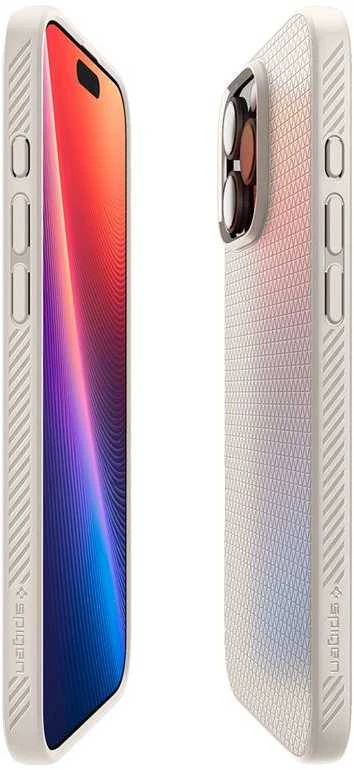 Spigen Liquid Air Apple iPhone 16 Pro Max – dėklas telefonui titano spalvos