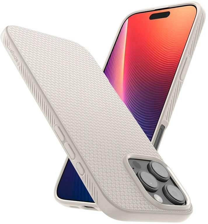 Spigen Liquid Air Apple iPhone 16 Pro Max – dėklas telefonui titano spalvos