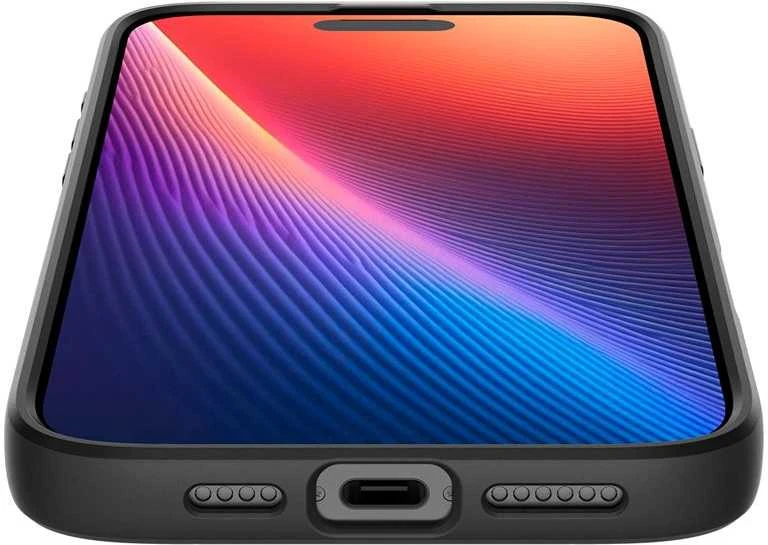 Spigen Liquid Air Apple iPhone 16 Pro Max – dėklas telefonui juodos spalvos