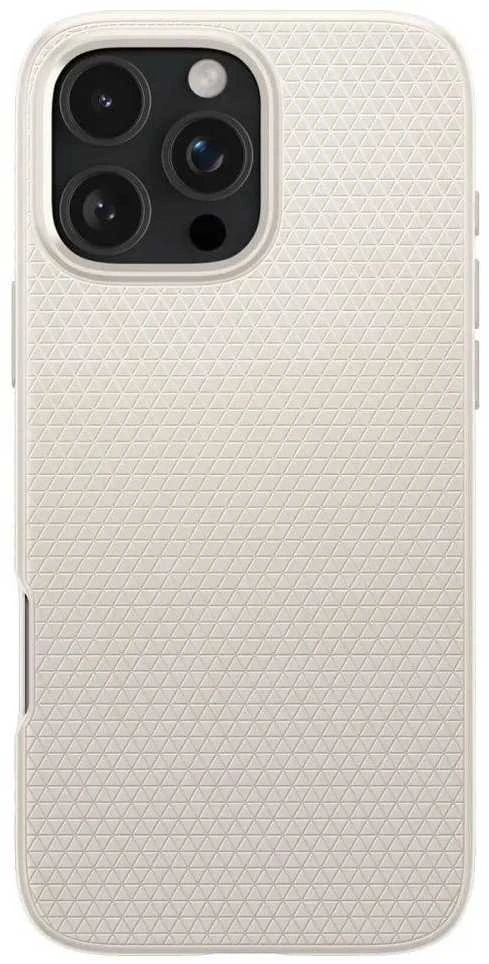 Spigen Liquid Air Apple iPhone 16 Pro Max – dėklas telefonui titano spalvos