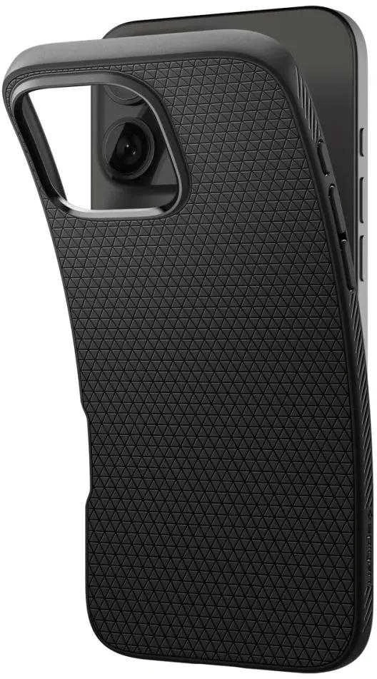 Spigen Liquid Air Apple iPhone 16 Pro Max – dėklas telefonui juodos spalvos