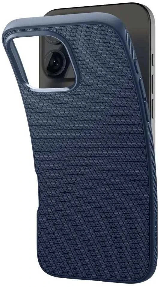 Spigen Liquid Air Apple iPhone 16 Pro Max – dėklas telefonui mėlynos spalvos