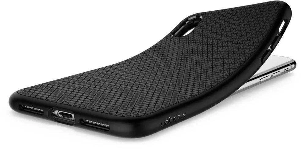 Dėklas Spigen Liquid Air, juodos spalvos – Apple iPhone XR