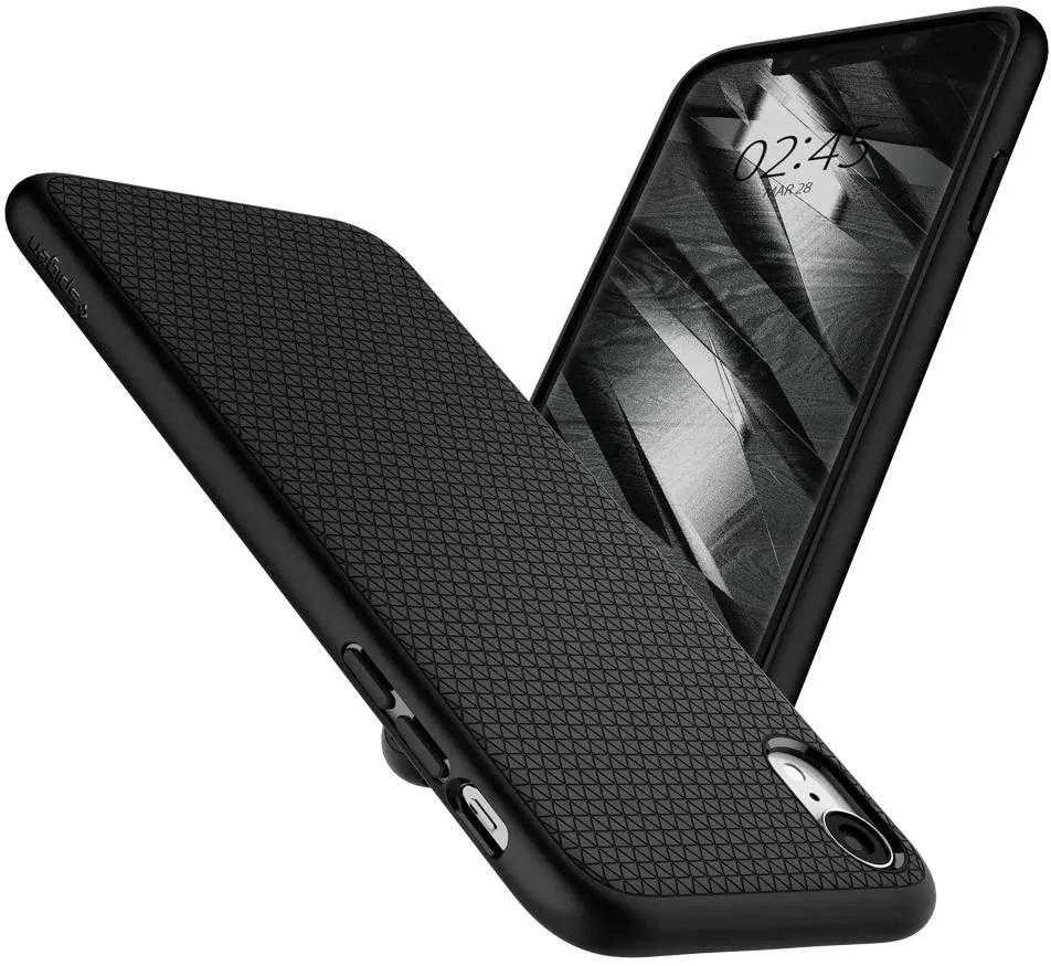 Dėklas Spigen Liquid Air, juodos spalvos – Apple iPhone XR