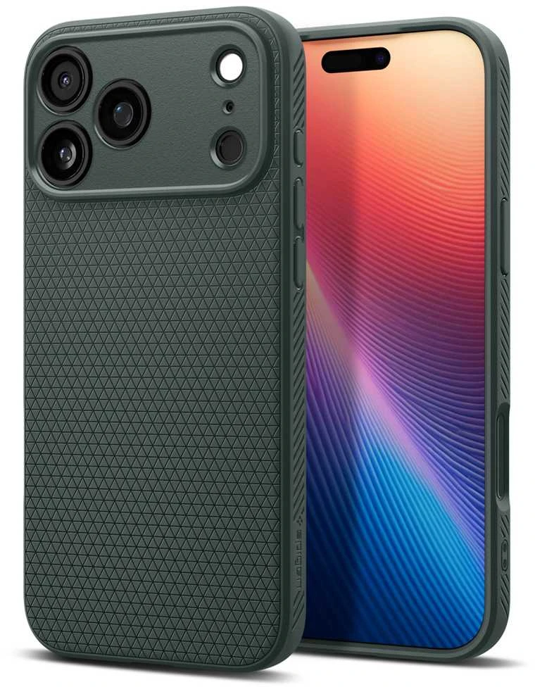 Dėklas Spigen Liquid Air, abyss žalias - iPhone 17 Pro Max