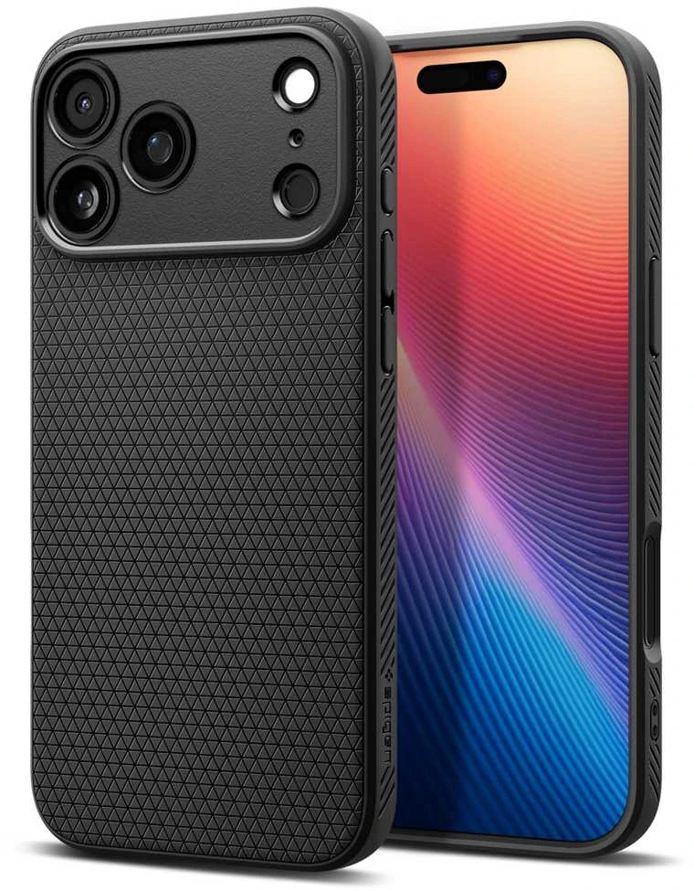Dėklas Spigen Liquid Air Case for iPhone 17 Pro Max - Matte Juodas