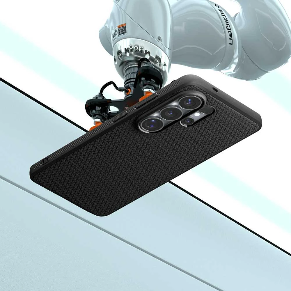 Spigen Liquid Air dėklas skirtas Samsung Galaxy S26 Ultra – juodos spalvos