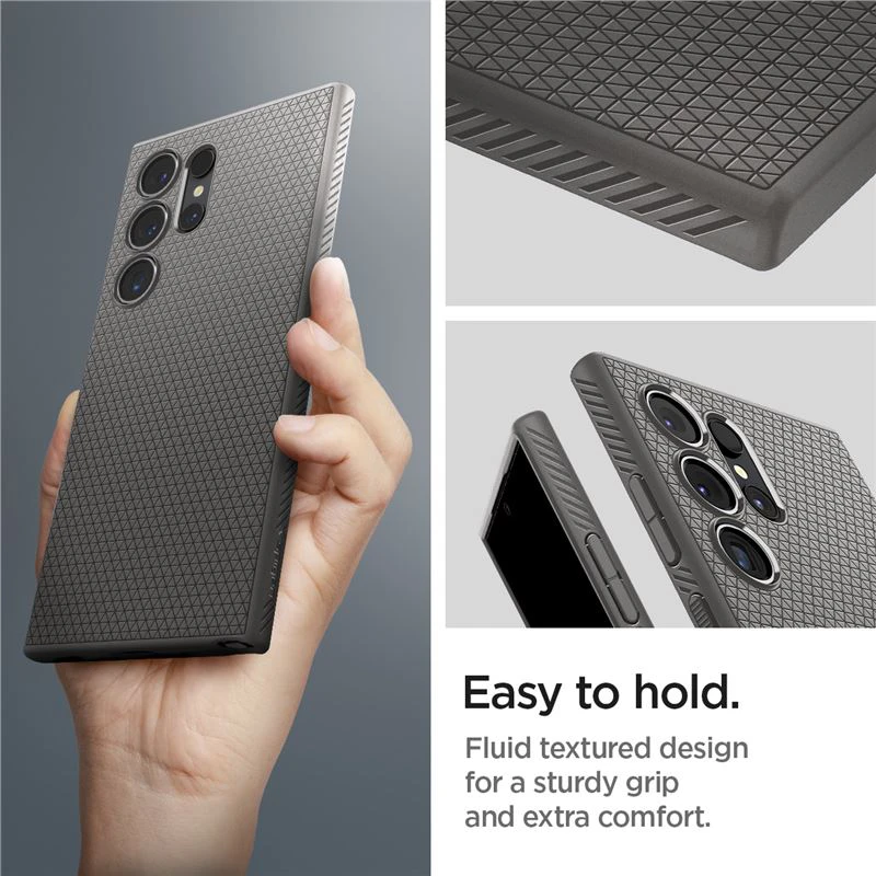 Spigen Liquid Air dėklas skirtas Samsung Galaxy S24 Ultra, spalva - Granite Gray