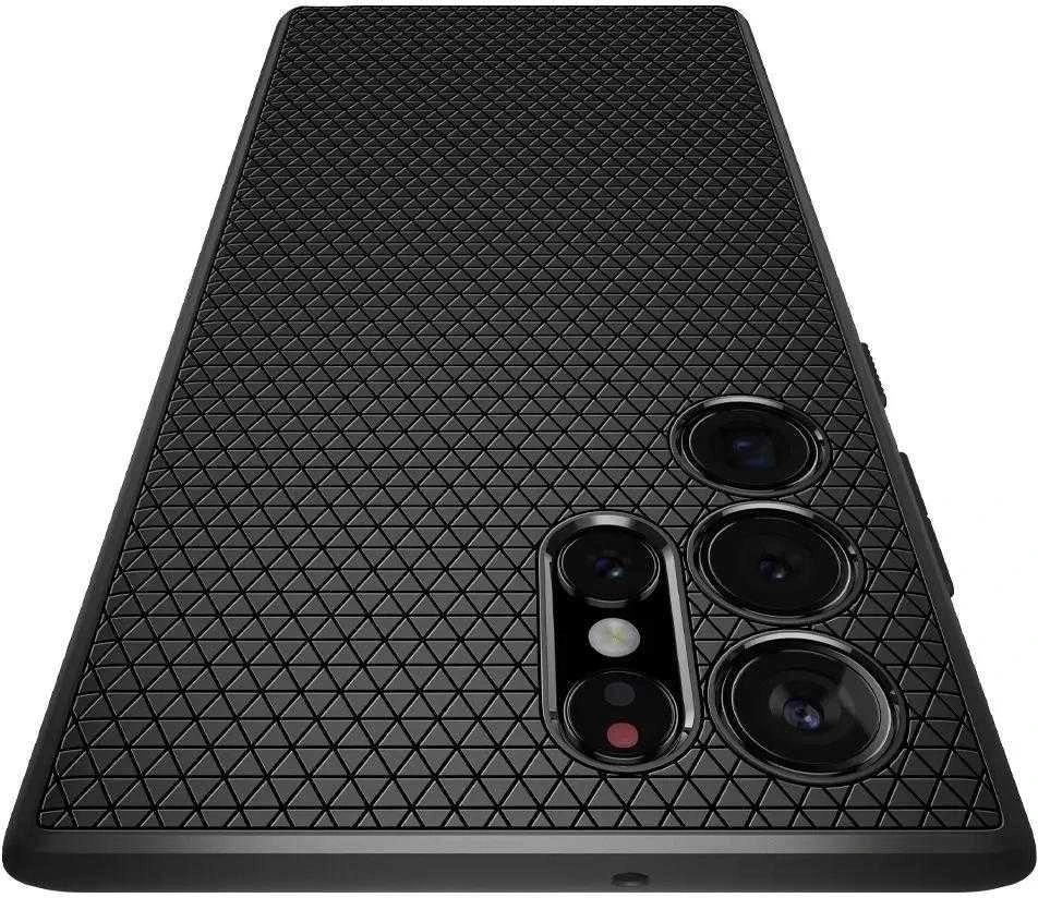 Spigen Liquid Air dėklas skirtas Samsung Galaxy S22 Ultra, spalva - Matte Black