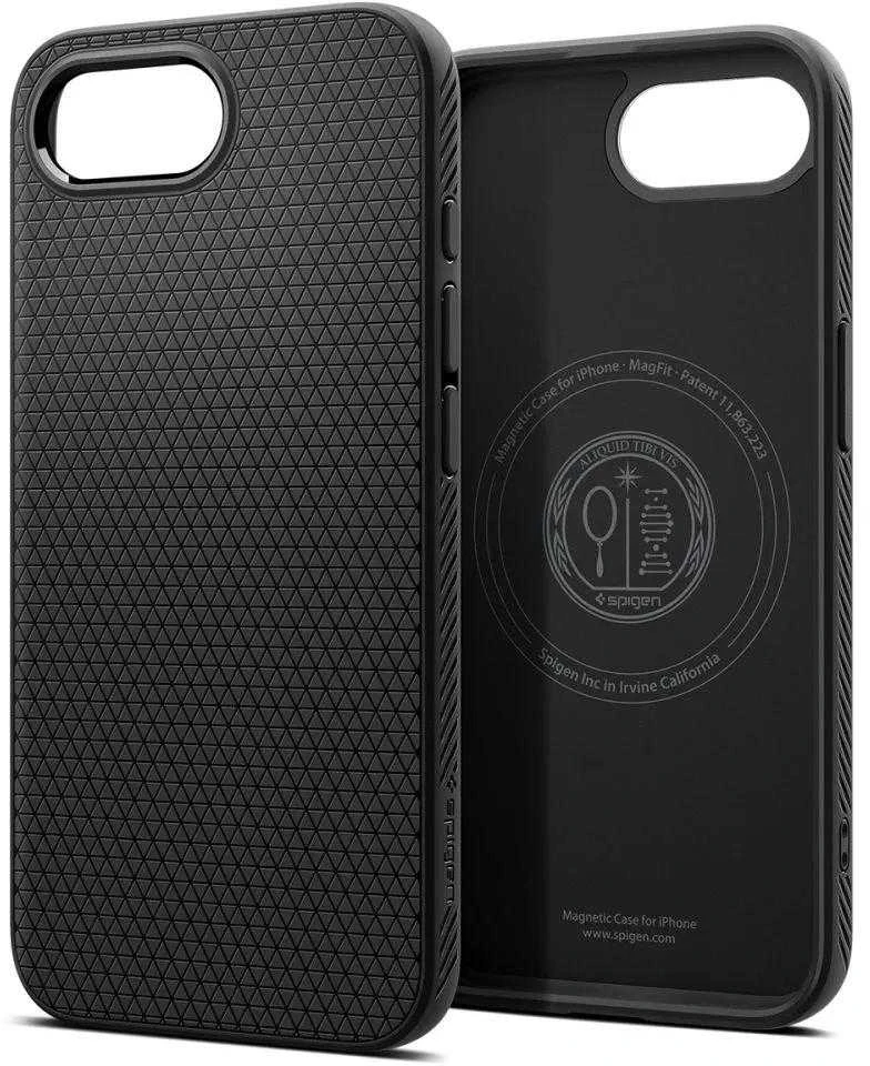 „Spigen Liquid Air MagSafe“ dėklas, skirtas iPhone 16e / 17e – matinis juodas