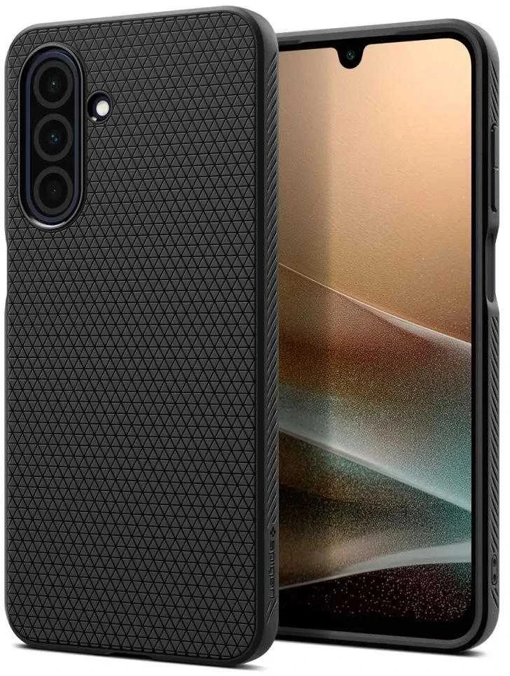 Spigen Liquid Air Samsung Galaxy A26 5G – Matte dėklas telefonui juodos spalvos