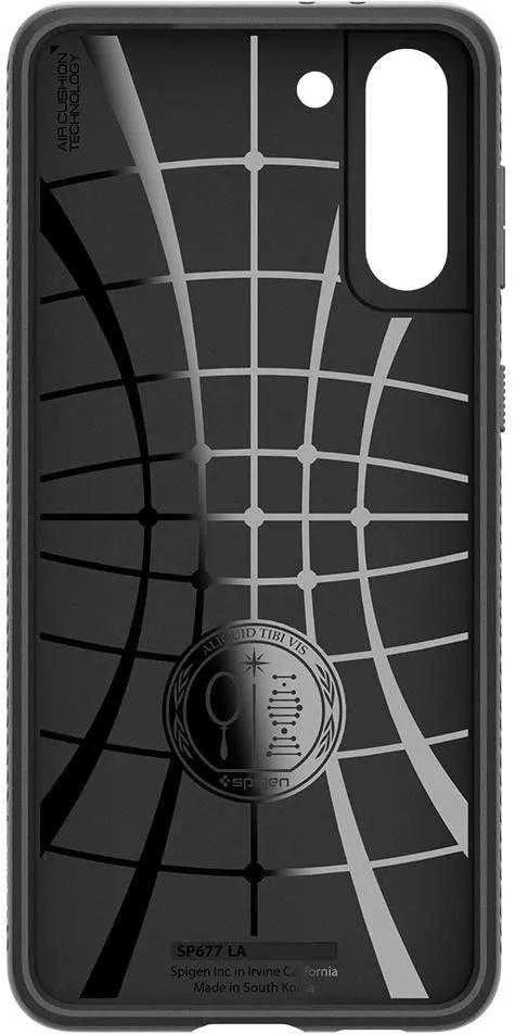 Dėklas SPIGEN LIQUID AIR GALAXY S21 MATTE Juodas