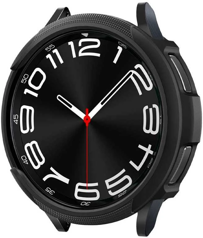 Dėklas Spigen Liquid Air, matinės juodos spalvos – Samsung Galaxy Watch6 Classic 43mm