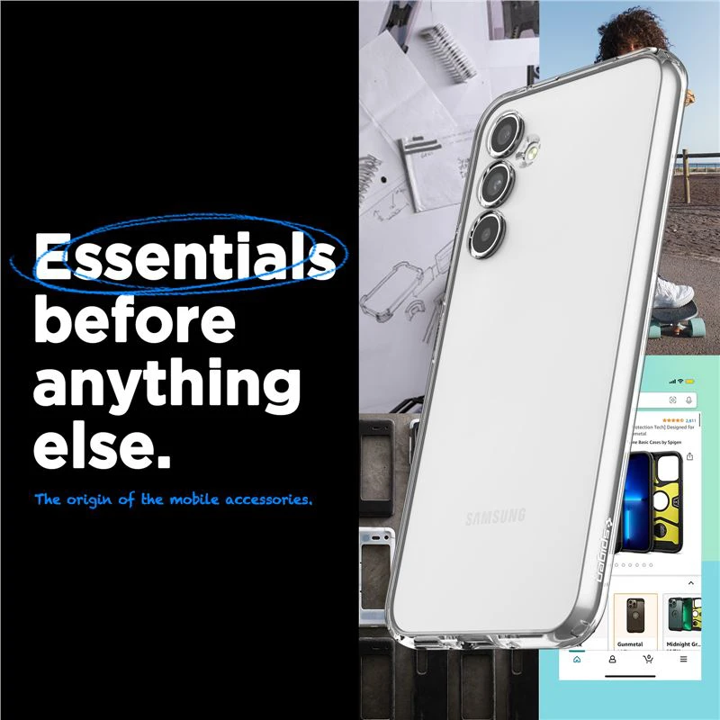 Spigen Liquid Crystal dėklas skirtas Samsung Galaxy A54 5G, spalva - Crystal Clear