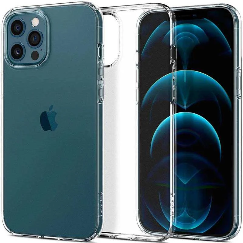 „SPIGEN“ skystųjų kristalų iPhone 12/12 PRO skaidrus dėklas