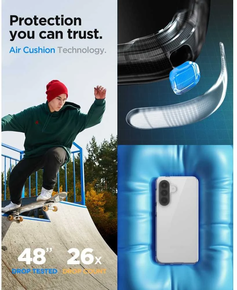 Spigen LIQUID CRYSTAL Samsung Galaxy A57 5G SKAIDRUS dėklas