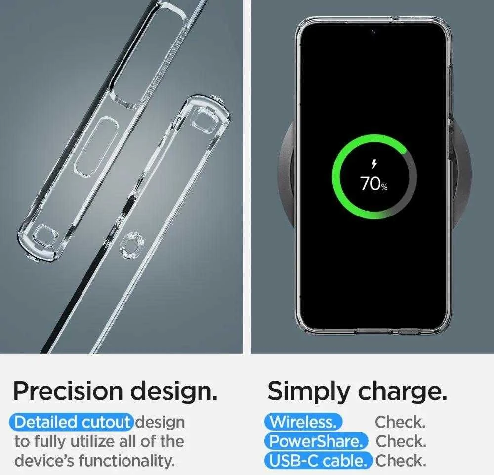 Spigen Liquid Crystal dėklas skirtas Samsung Galaxy S23, spalva - Crystal Clear