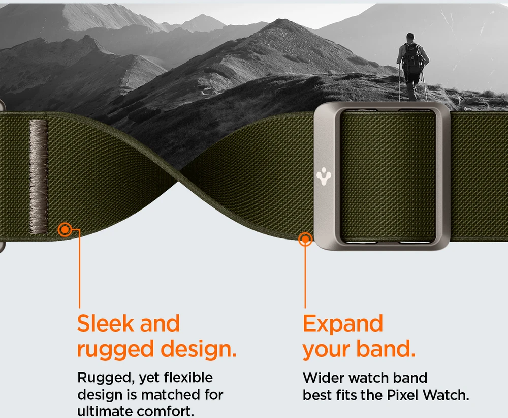 Spigen Lite Fit, khaki – Google Pixel Watch 5/4/3 41mm/2/1