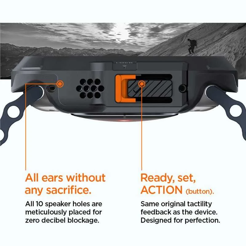 Spigen Lock Fit, juodas - Apple Watch Ultra 2/Ultra 49mm