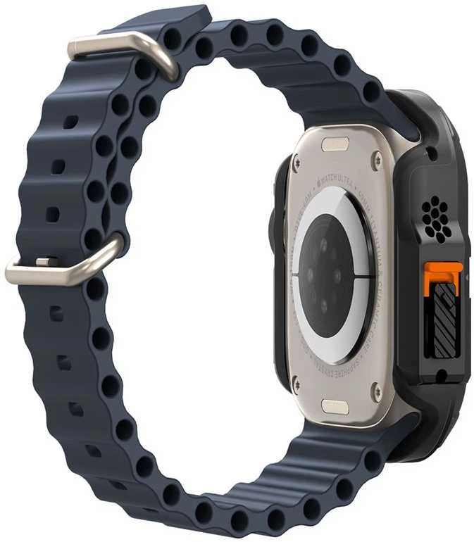 Spigen Lock Fit, juodas - Apple Watch Ultra 2/Ultra 49mm