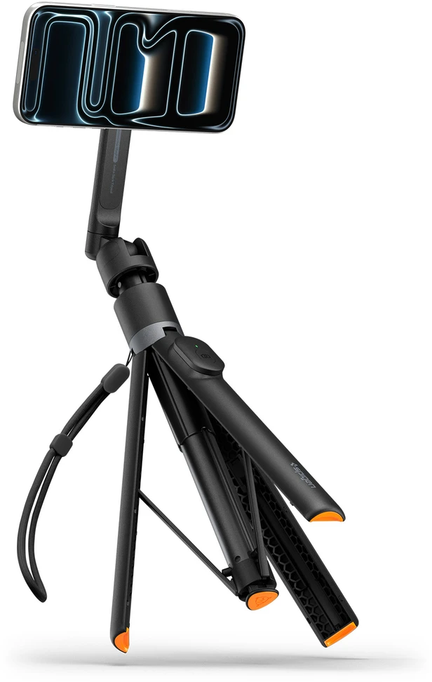 Spigen MagSafe Tripod Selfie Stick, juodos spalvos