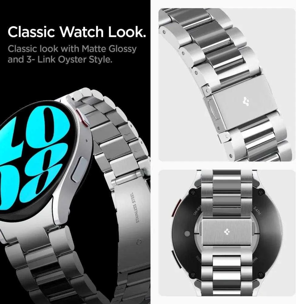 Spigen Modern Fit Apyrankė Samsung Galaxy Watch 6 (44 mm) - sidabrinės spalvos