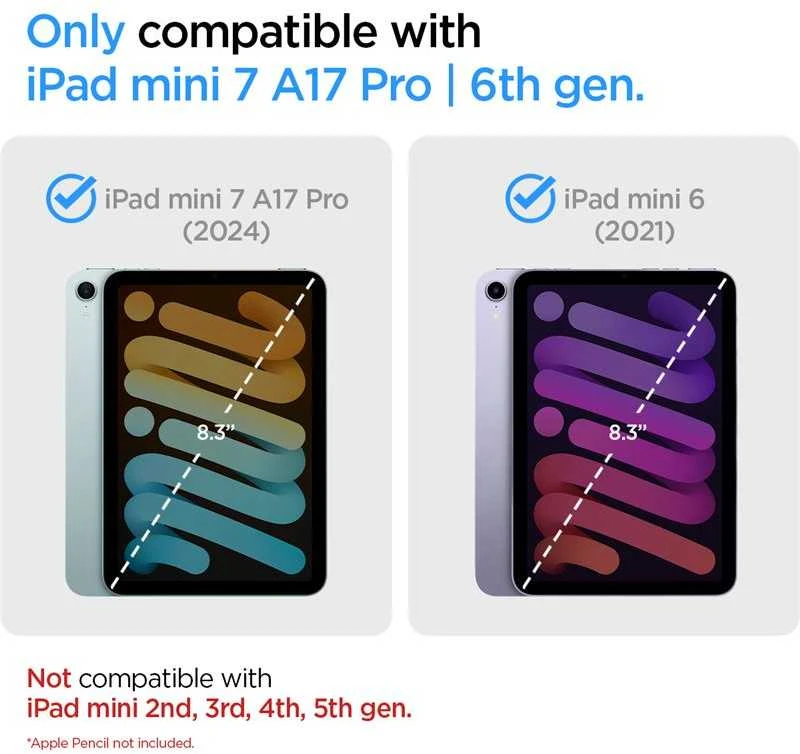 Spigen Nano Pop, mėlynių tamsiai mėlynas - iPad mini 2024/6