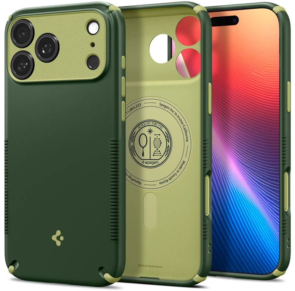 Dėklas SPIGEN case NANO POP HYBRID compatible with MagSafe for IPHONE 18 Pro Max / 17 Pro Max avo žalias