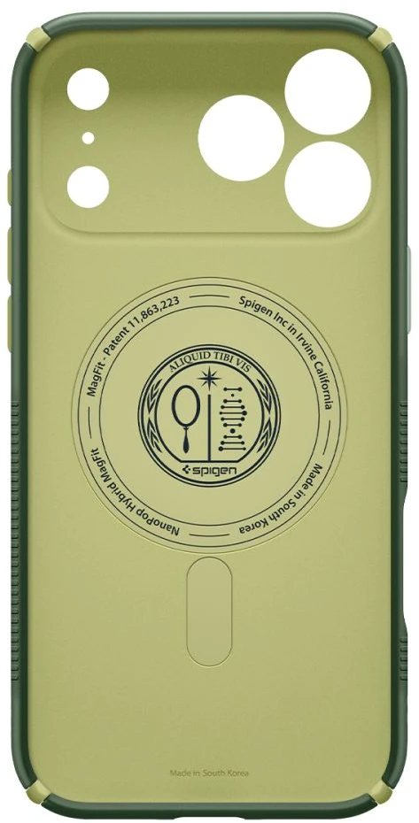 Dėklas SPIGEN case NANO POP HYBRID compatible with MagSafe for IPHONE 18 Pro Max / 17 Pro Max avo žalias