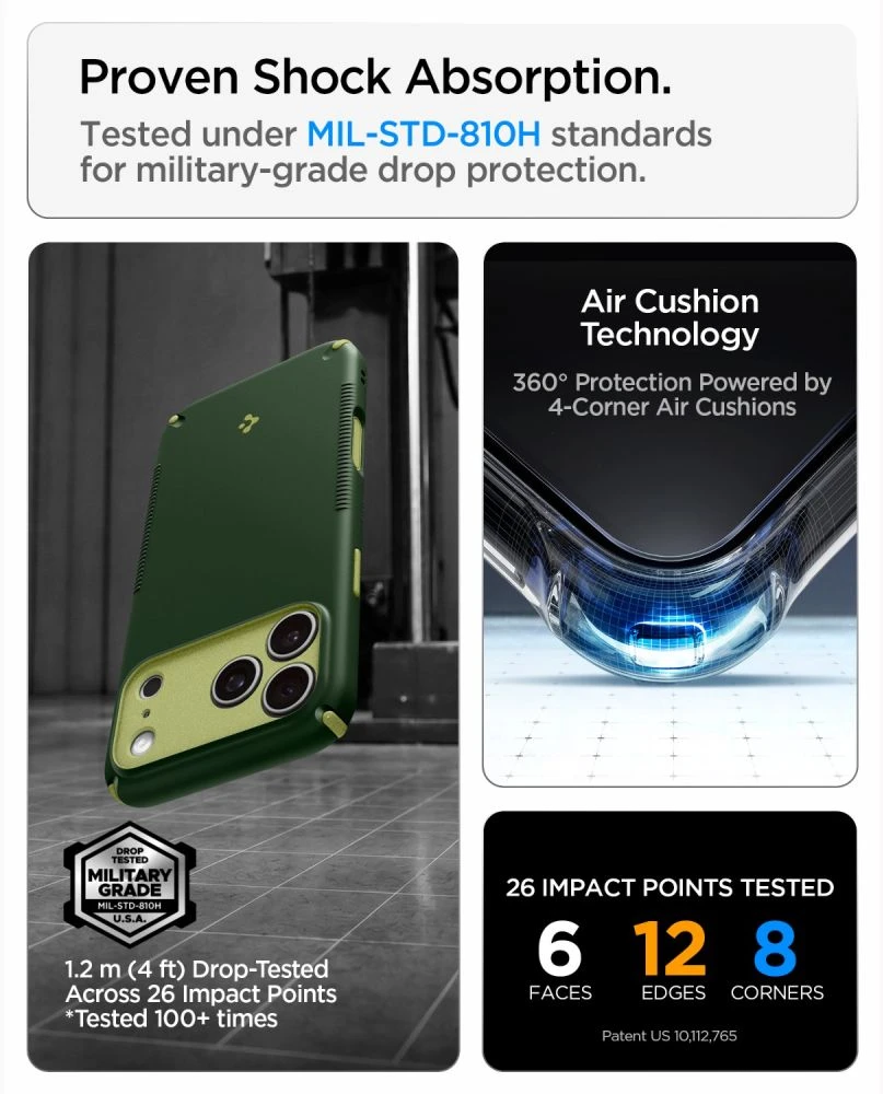 Dėklas SPIGEN case NANO POP HYBRID compatible with MagSafe for IPHONE 18 Pro Max / 17 Pro Max avo žalias