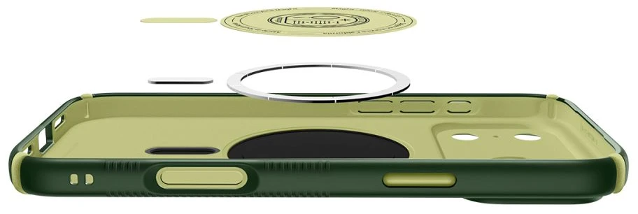 Dėklas SPIGEN case NANO POP HYBRID compatible with MagSafe for IPHONE 18 Pro Max / 17 Pro Max avo žalias