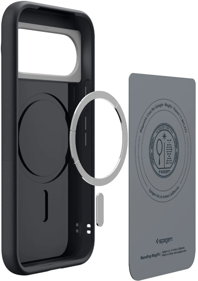 SPIGEN NANO POP MAG MAGSAFE GOOGLE PIXEL 11 DĖKLAS Juodas SESAME