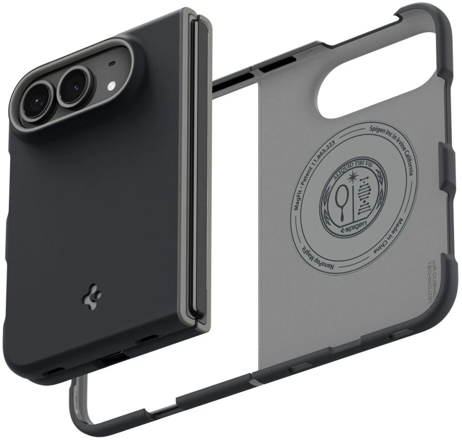 Spigen NANO POP MAG MAGSAFE IPHONE DUO DĖKLAS Juodas SESAME