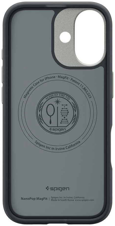 Spigen Nano Pop MagSafe dėklas skirtas Apple iPhone 17 – juodos spalvos