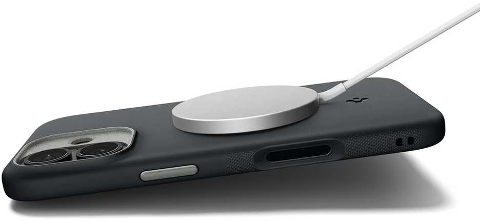 Spigen Nano Pop MagSafe dėklas skirtas Apple iPhone 17 – juodos spalvos