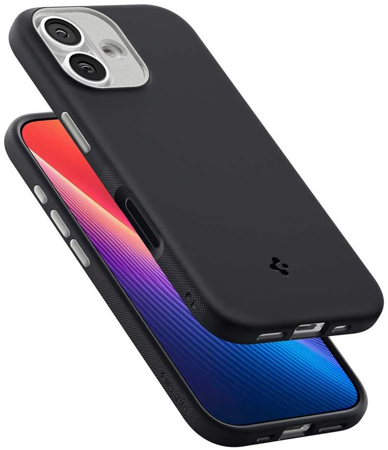 Spigen Nano Pop MagSafe dėklas skirtas Apple iPhone 17 – juodos spalvos