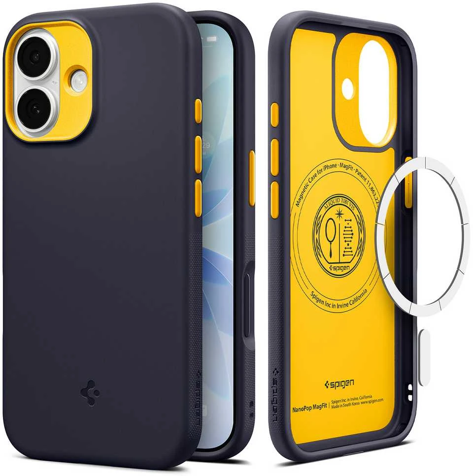 Spigen Nano Pop MagSafe dėklas skirtas Apple iPhone 17 – mėlynos spalvos