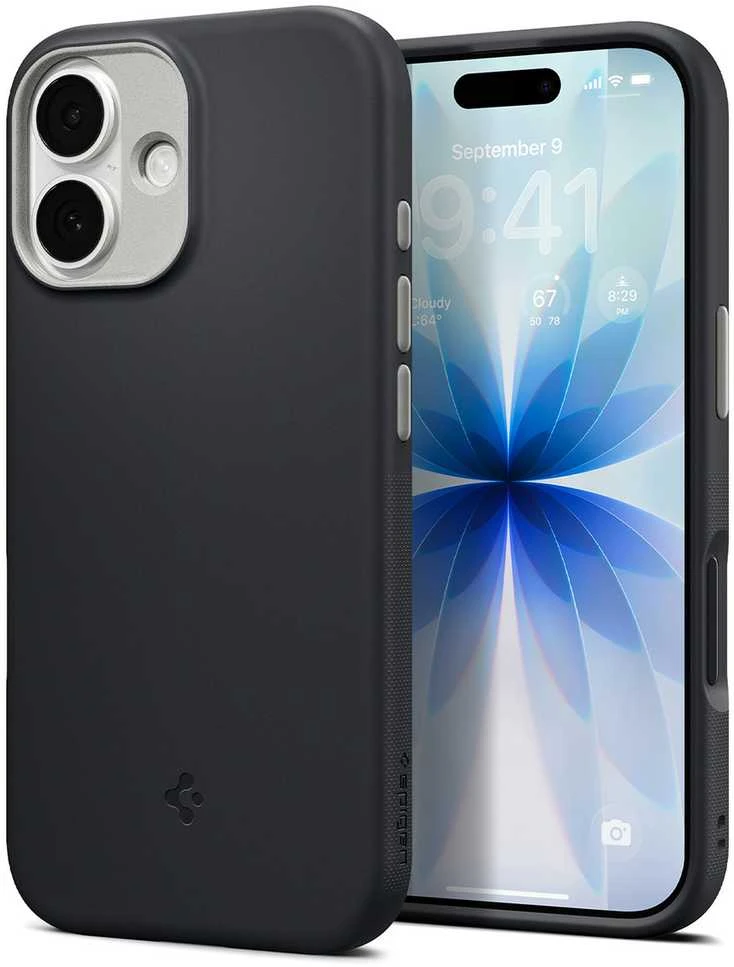 Spigen Nano Pop MagSafe dėklas skirtas Apple iPhone 17 – juodos spalvos