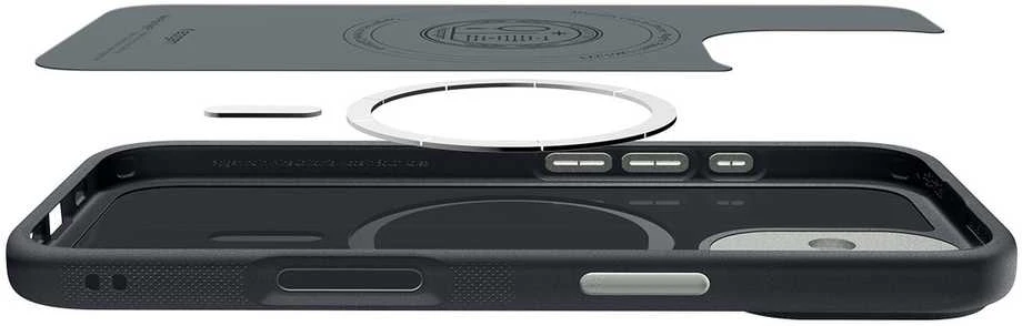 Spigen Nano Pop MagSafe dėklas skirtas Apple iPhone 17 – juodos spalvos