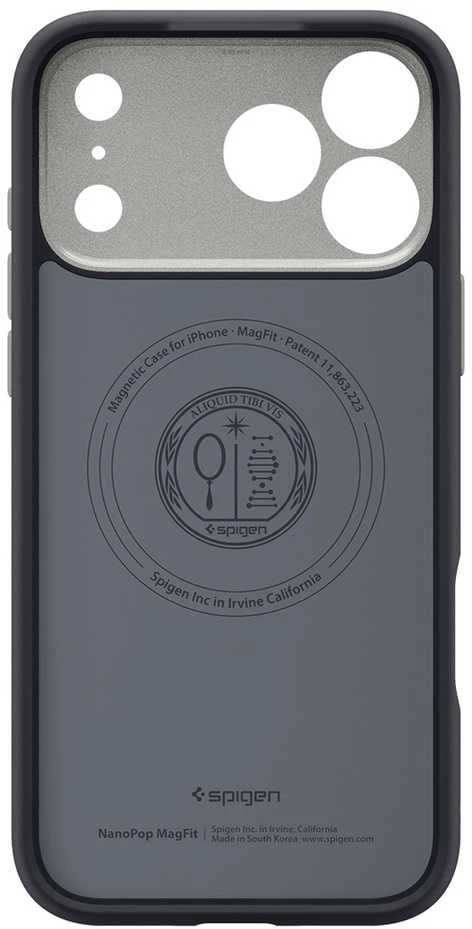 Spigen Nano Pop MagSafe dėklas skirtas Apple iPhone 17 Pro – juodos spalvos