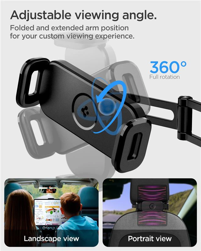 Spigen OneTap Universal Car Mount for Planšetė (headrest), juodos spalvos
