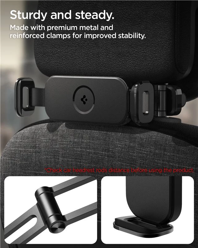 Spigen OneTap Universal Car Mount for Planšetė (headrest), juodos spalvos